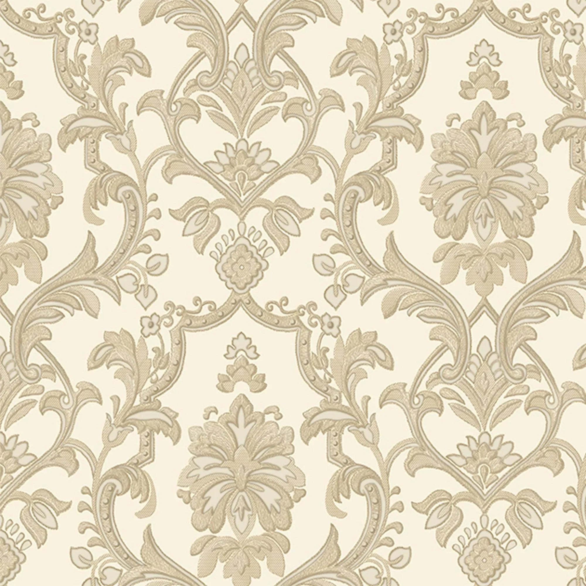 Elegant bedroom wallpaper installation