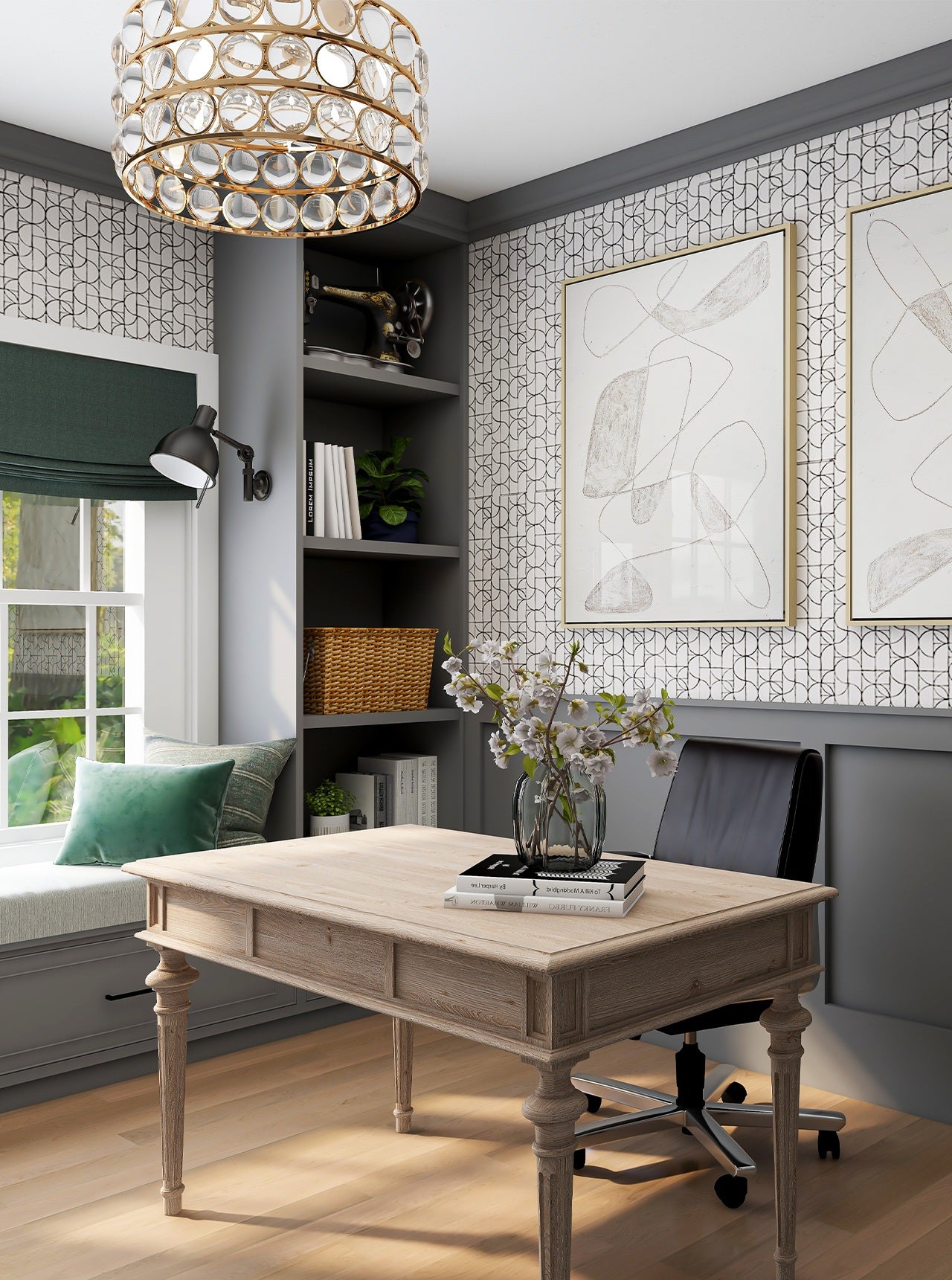 Dining room wallcovering project